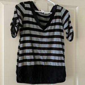*4/$25* Gray and Black v-neck shirt